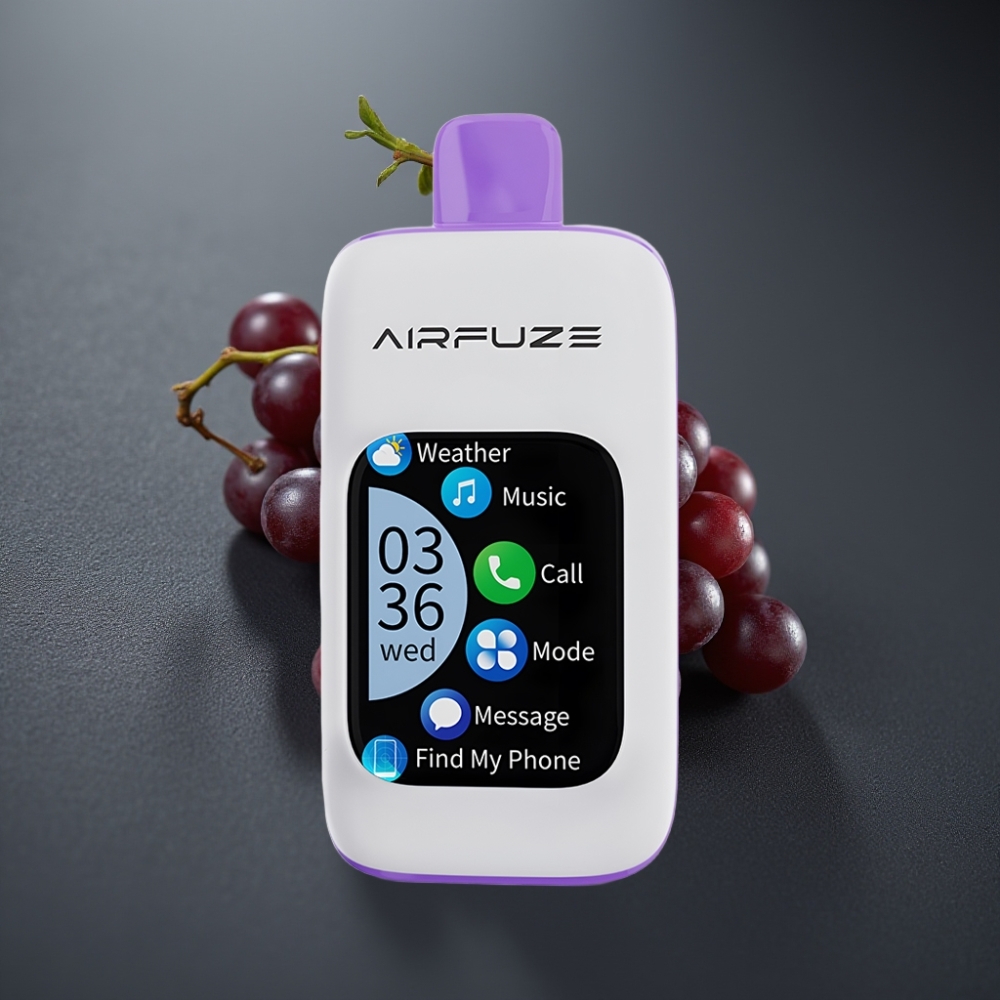 AirFuze Smart 30000 Puffs Disposable Pod Druesprudlende med 5% Nikotin & Type-C