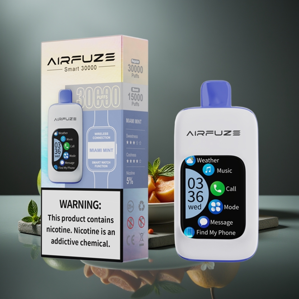 AirFuze Smart 30000 Puffs Miami Mynte 5% 900mAh Touch Skærm