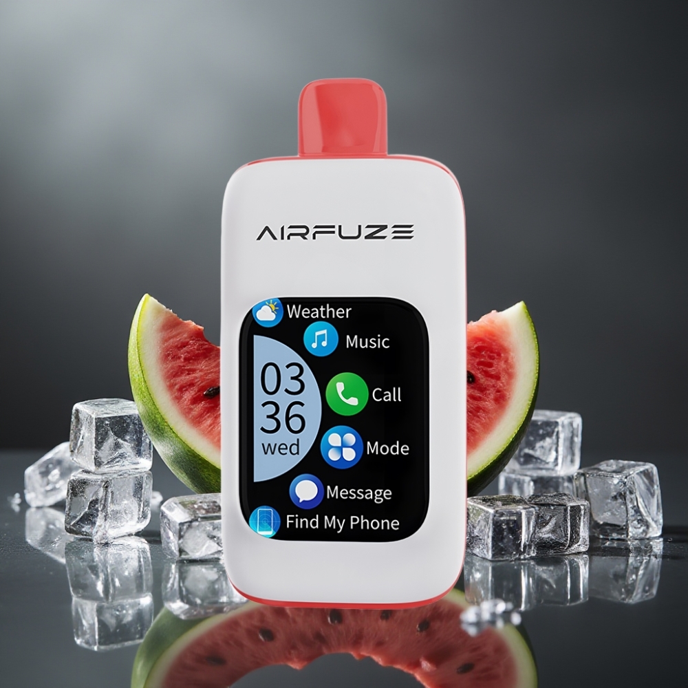 AirFuze Smart 30000 Puffs Vandmelon Is Disposable Pod med 5% Nikotin & Touch Skærm