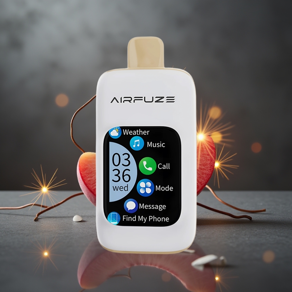 Airfuze Smart Pro 40000 Puffs Sødt Fersken med Smartphone Integration & 3 Indstillinger