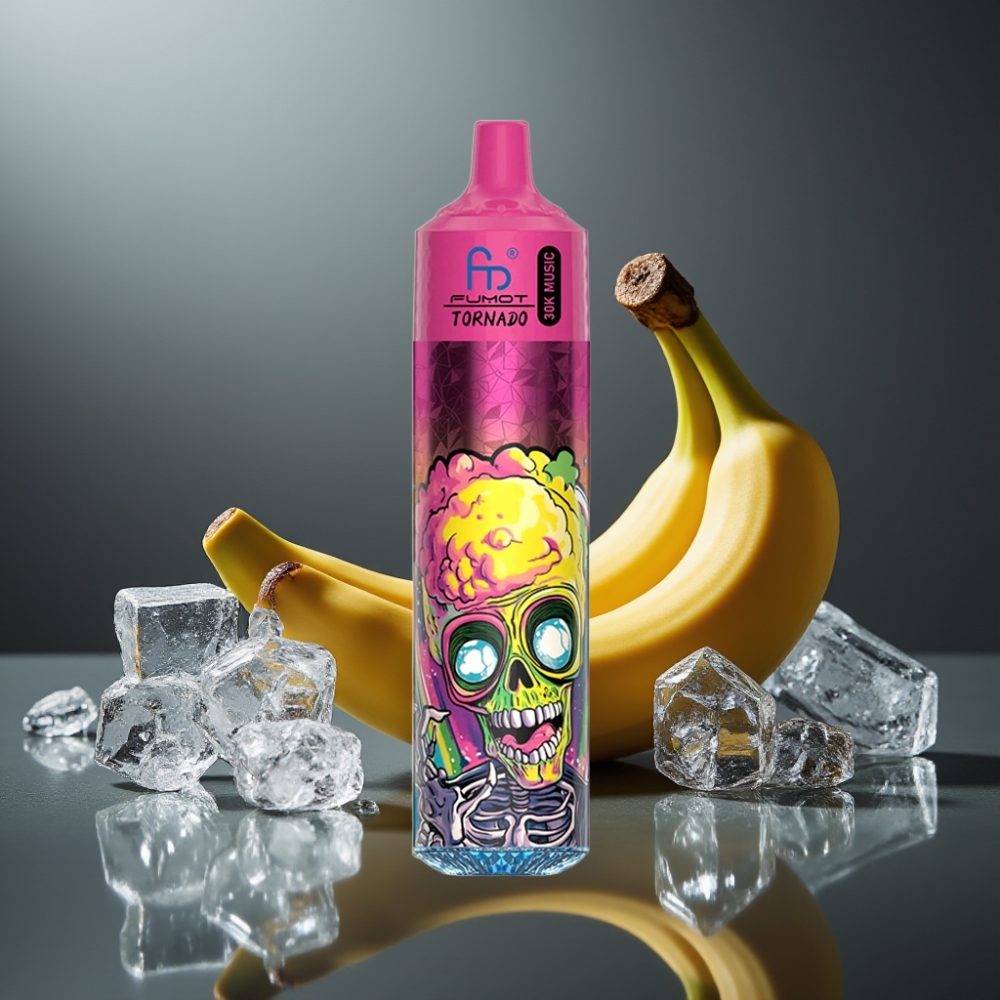 Fumot RandM Tornado 30000 Puffs Bananis Is 30mL 5% 1.0 Ohm Mesh