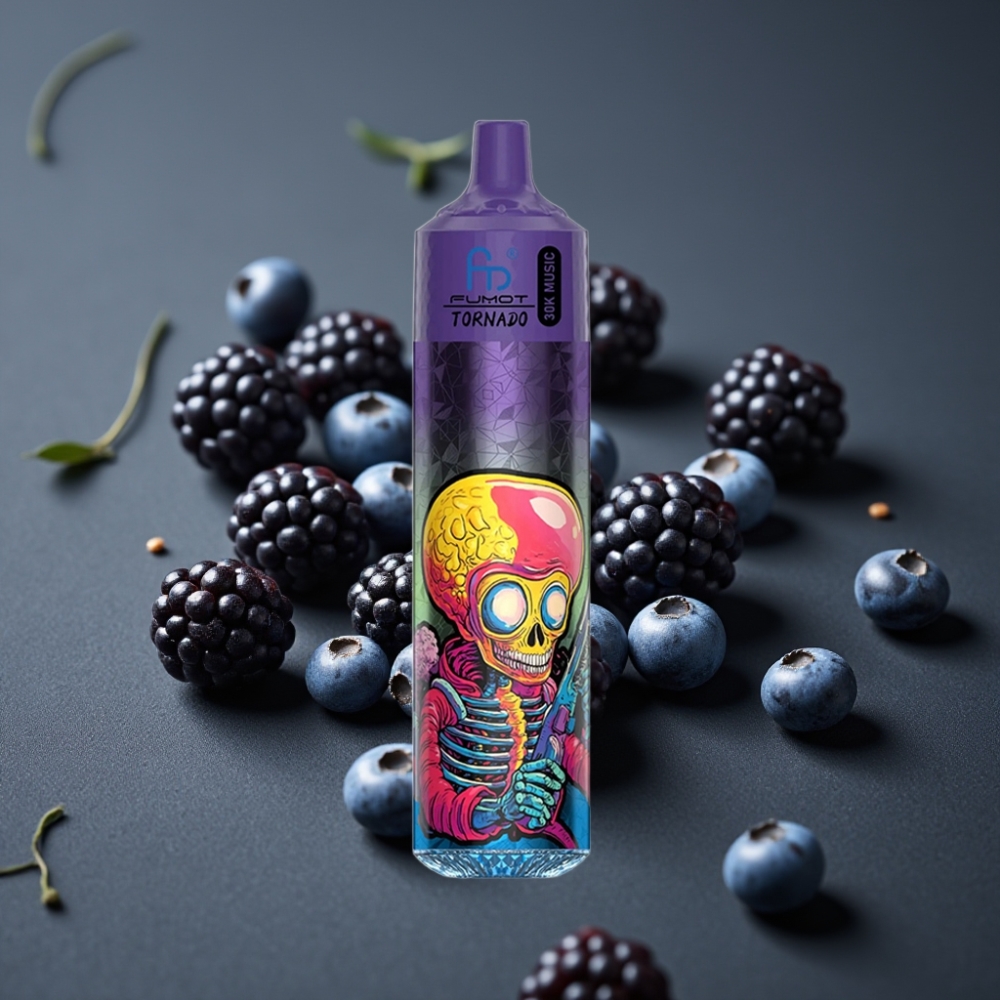 Fumot RandM Tornado 30000 Puffs Blåbær Brombær 30mL 5% 1.0 Ohm