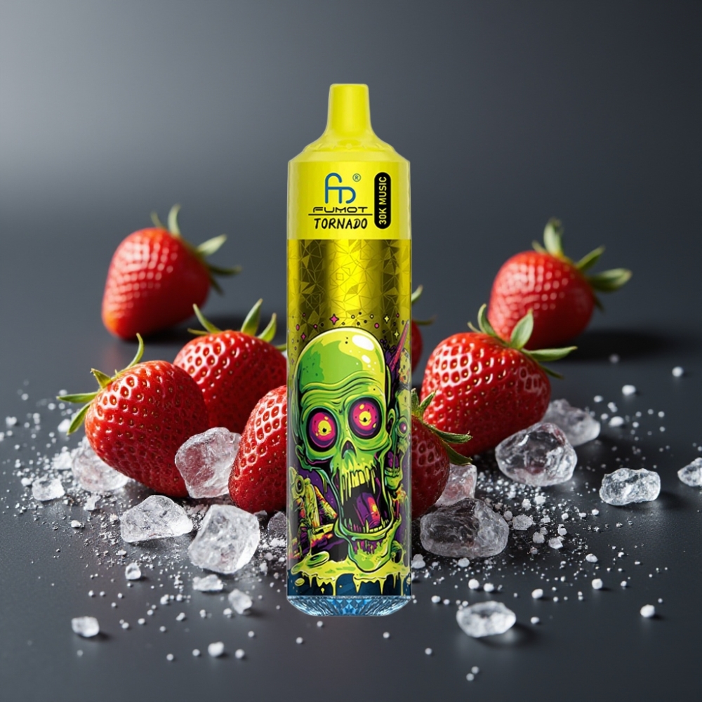 Fumot RandM Tornado 30000 Puffs Jordbær Is 30mL 5% 1.0 Ohm