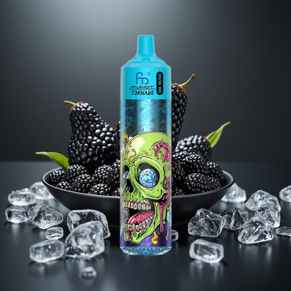Fumot RandM Tornado 30000 Puffs Sort Is (Black Ice) 30mL 5% 1.0 Ohm