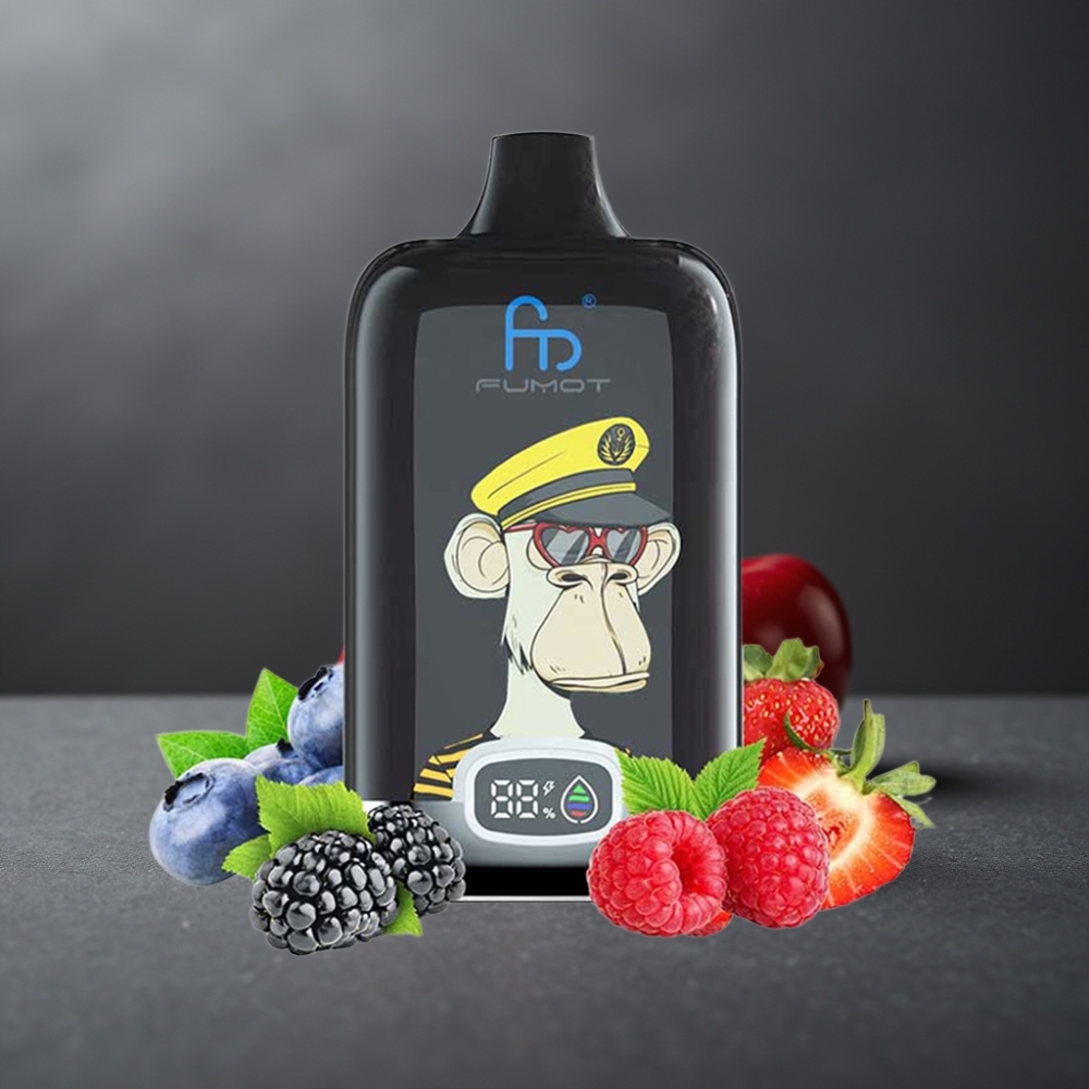 Fumot Tornado Digital Box 12000 Puffs Kirsebær Mesh Coil Type-C