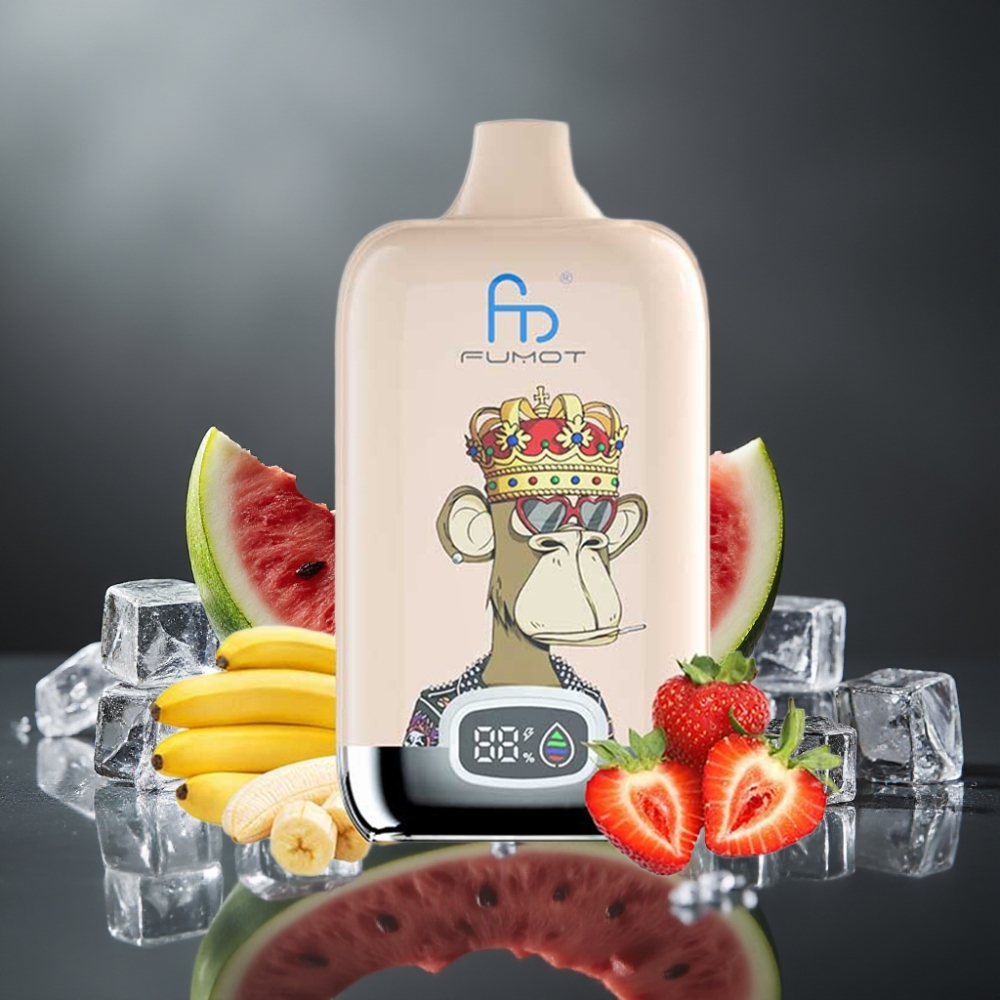 Fumot Tornado Digital Box 12000 Puffs Vandmelon Is Type-C Opladning 20ml E-Liquid