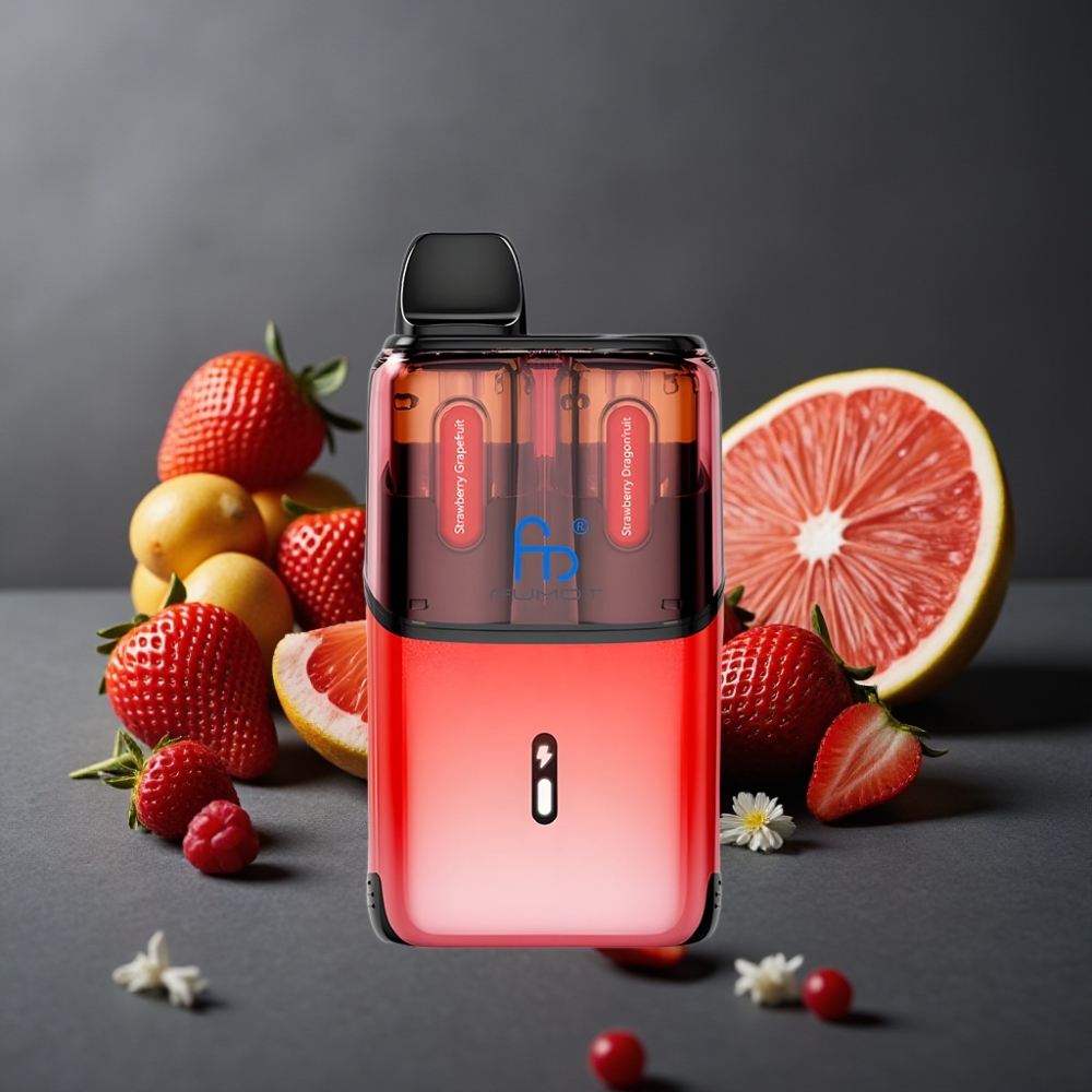 Fumot Ultra T32000 32000 Puffs Jordbær Grapefrugt - Jordbær Dragefrugt 24ml 800mAh Type-C