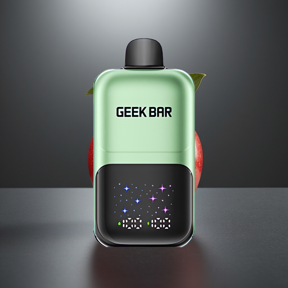 GEEK BAR 2GO 50000 Puffs Dobbelt Æble A&B Interaktiv Stor Skærm 20mL 5% Nikotin
