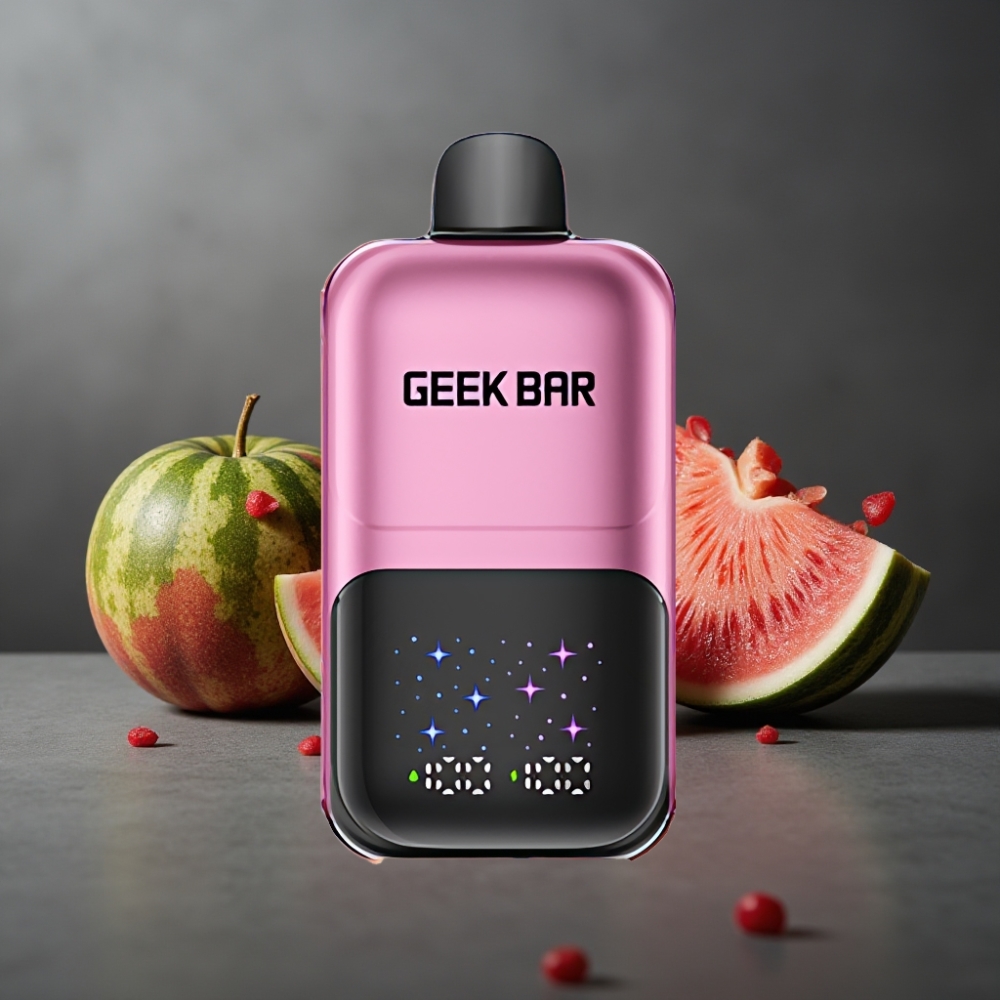 GEEK BAR 2GO 50000 Puffs Fersken & Vandmelon Interaktiv Skærm Justerbar Kølighed