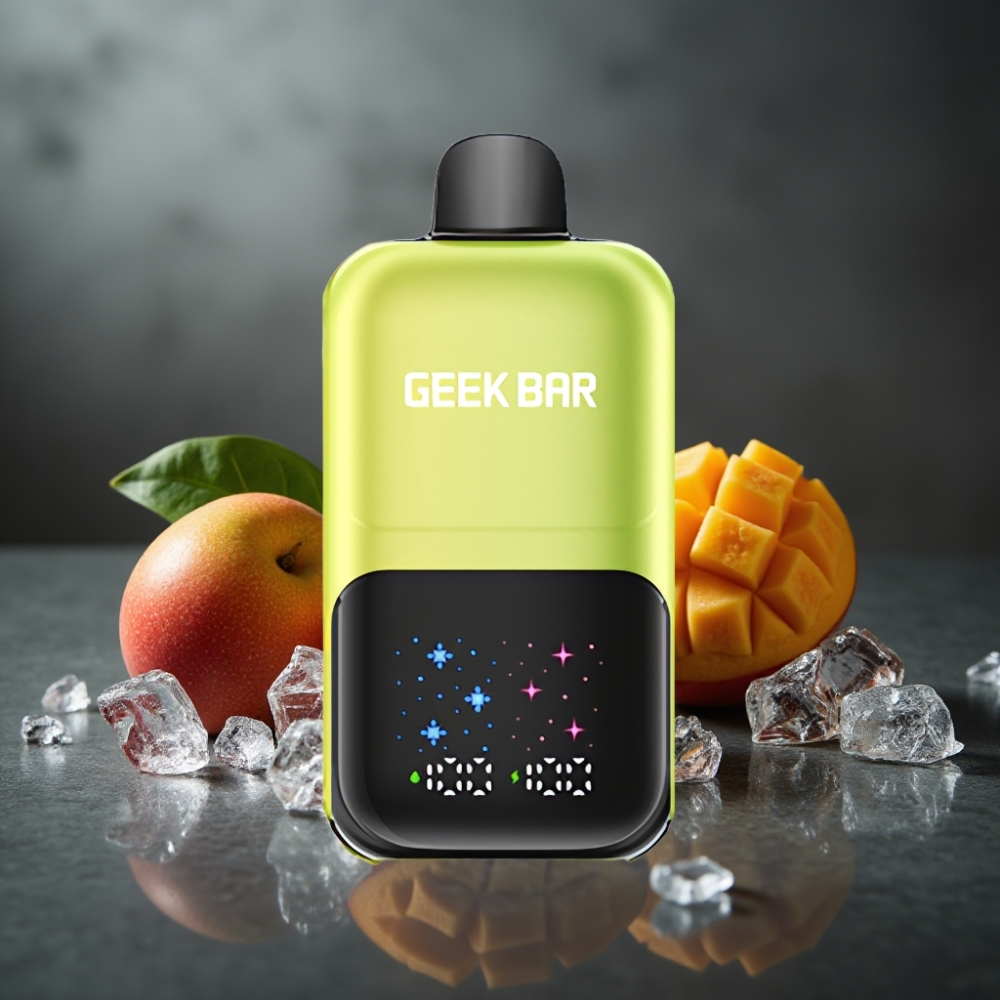 GEEK BAR 2GO 50000 Puffs Mexico Mango Is Dual Tank Interaktiv Skærm Justerbar Smag