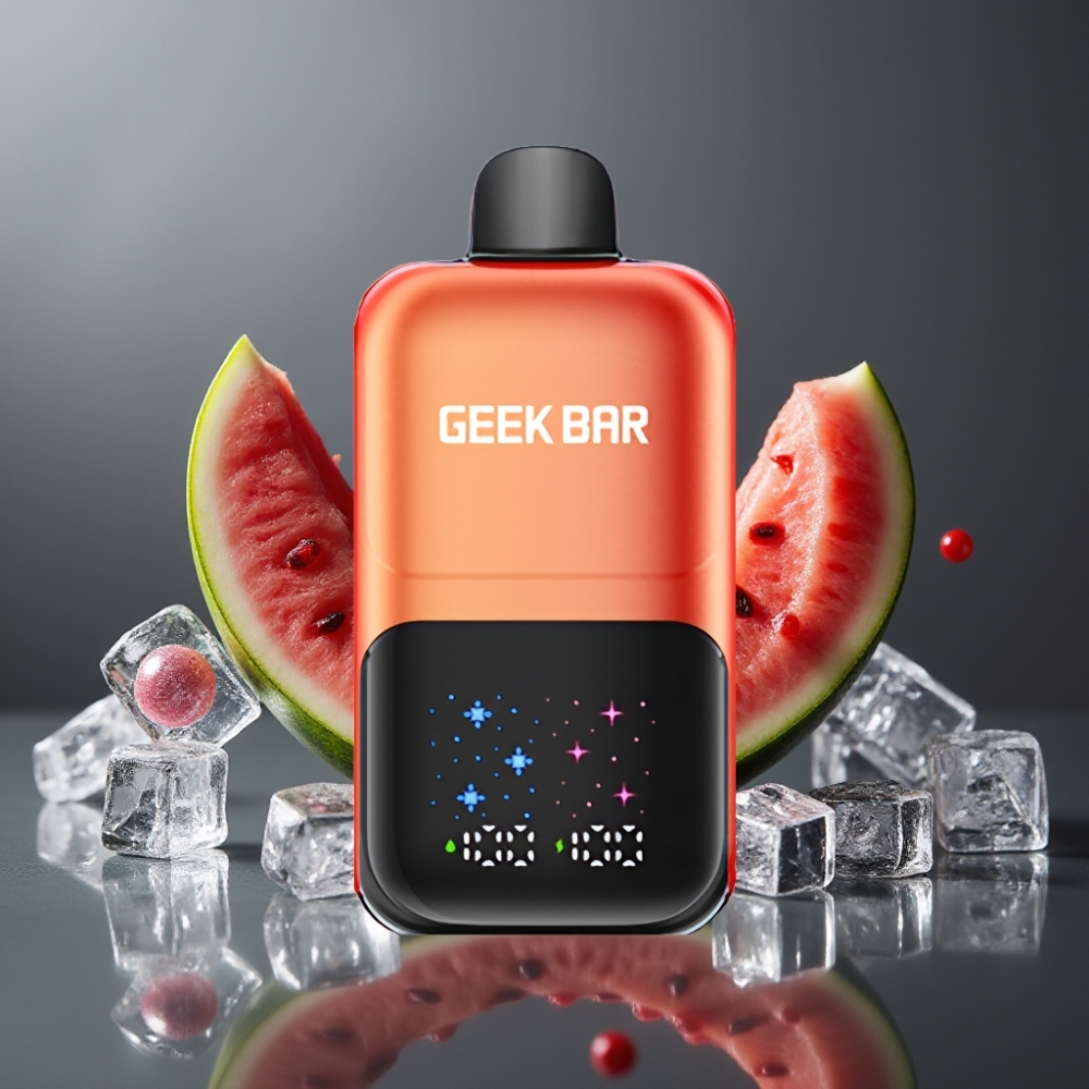 GEEK BAR 2GO 50000 Puffs Vandmelon Bubble Gum Is 20mL 3-nivejusterbar MTL