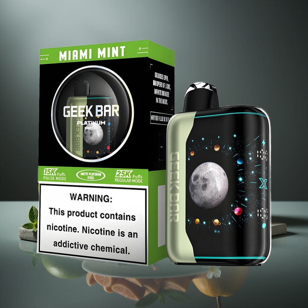 GEEK BAR Platinum Edition 25000 Puffs Miami Mynte Dual Mesh Coil USB-C
