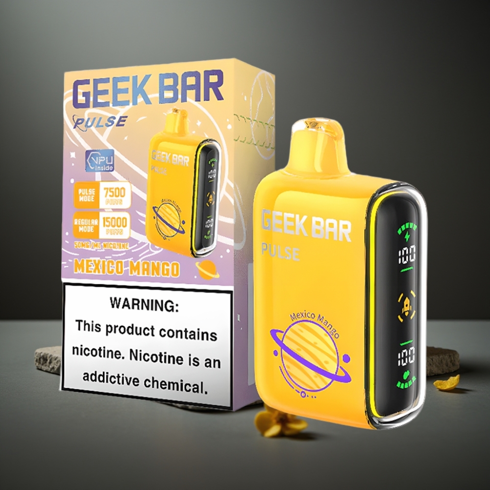 GEEK BAR Pulse 15000 Puffs 16ML 5% Luftstrømsjustering USB Type-C