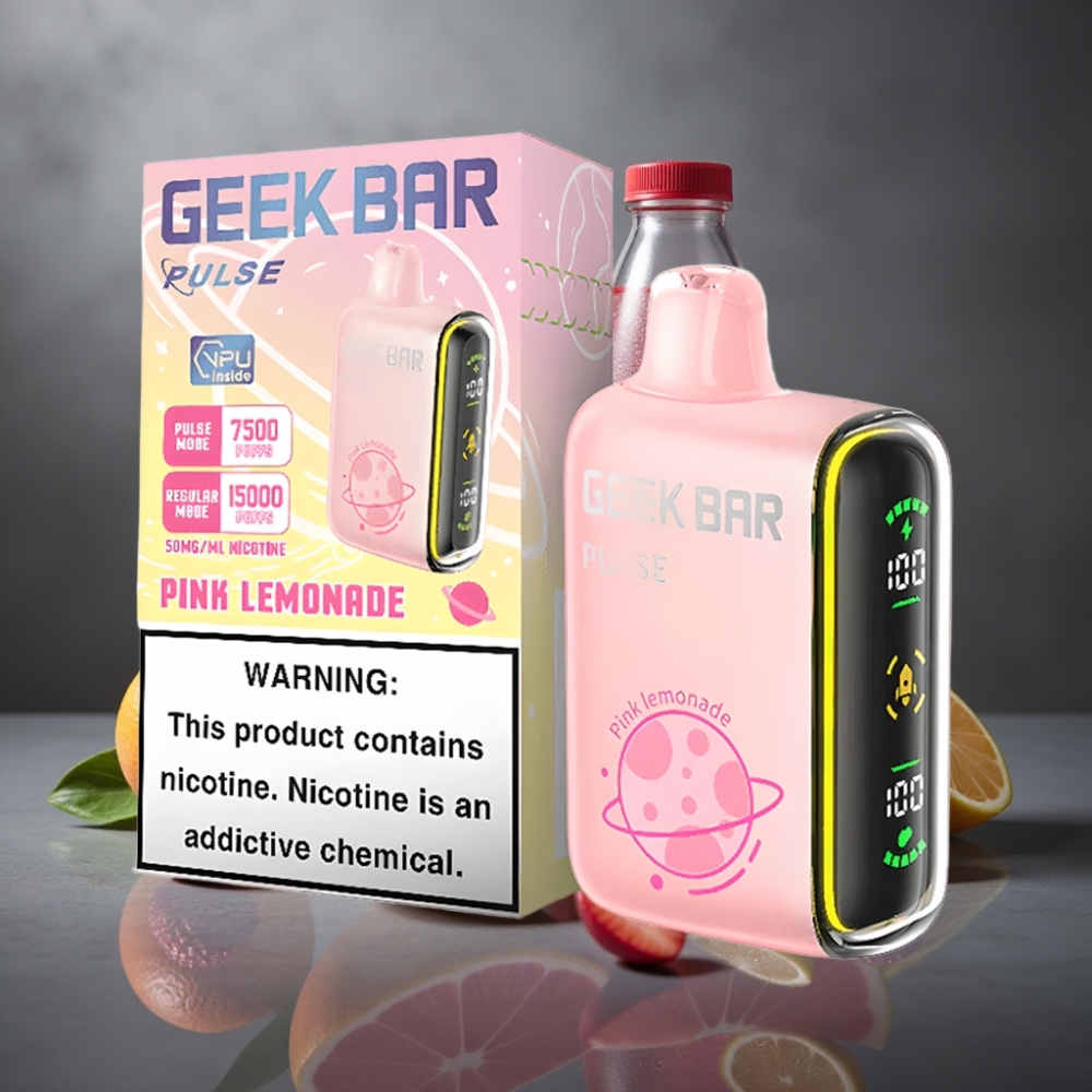 GEEK BAR Pulse 15000 Puffs 16ML 5% Luftstrømsjustering USB Type-C