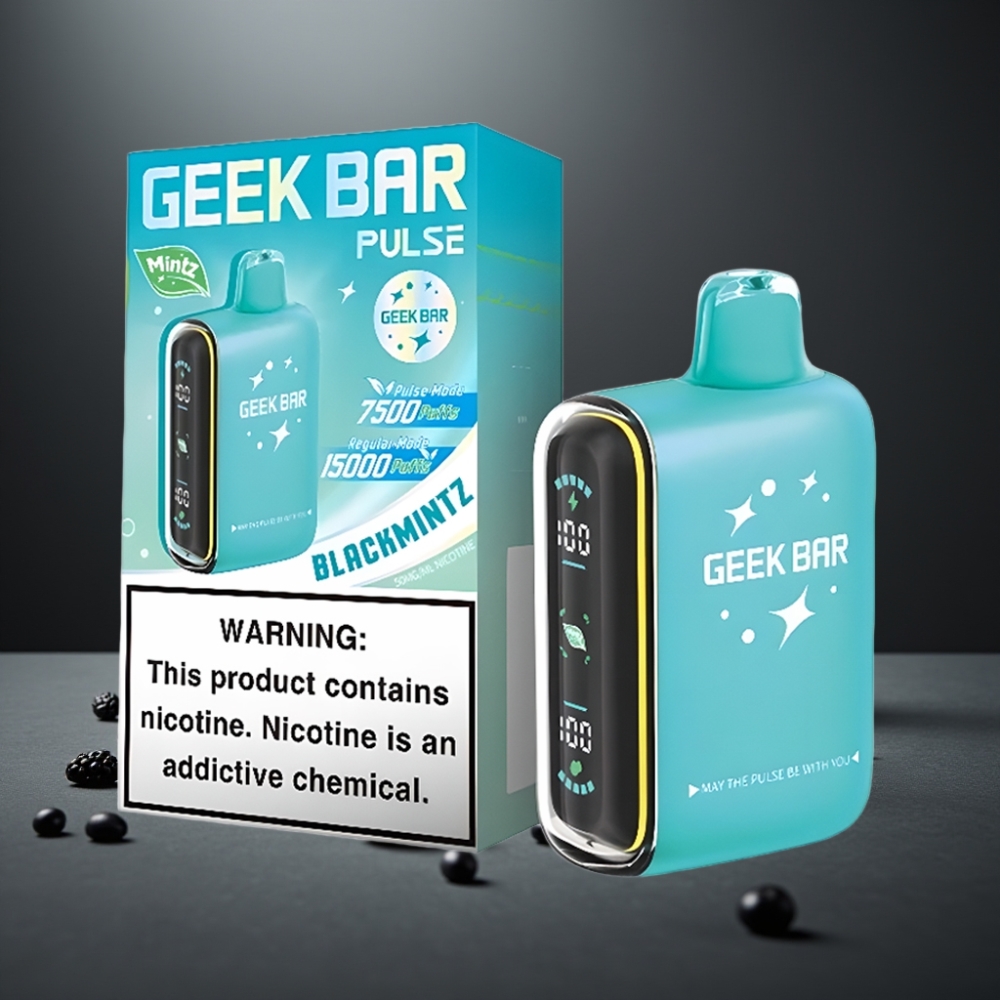 GEEK BAR Pulse 15000 Puffs Mynte Edition med 16ML og Justerbar Luftgennemstrømning