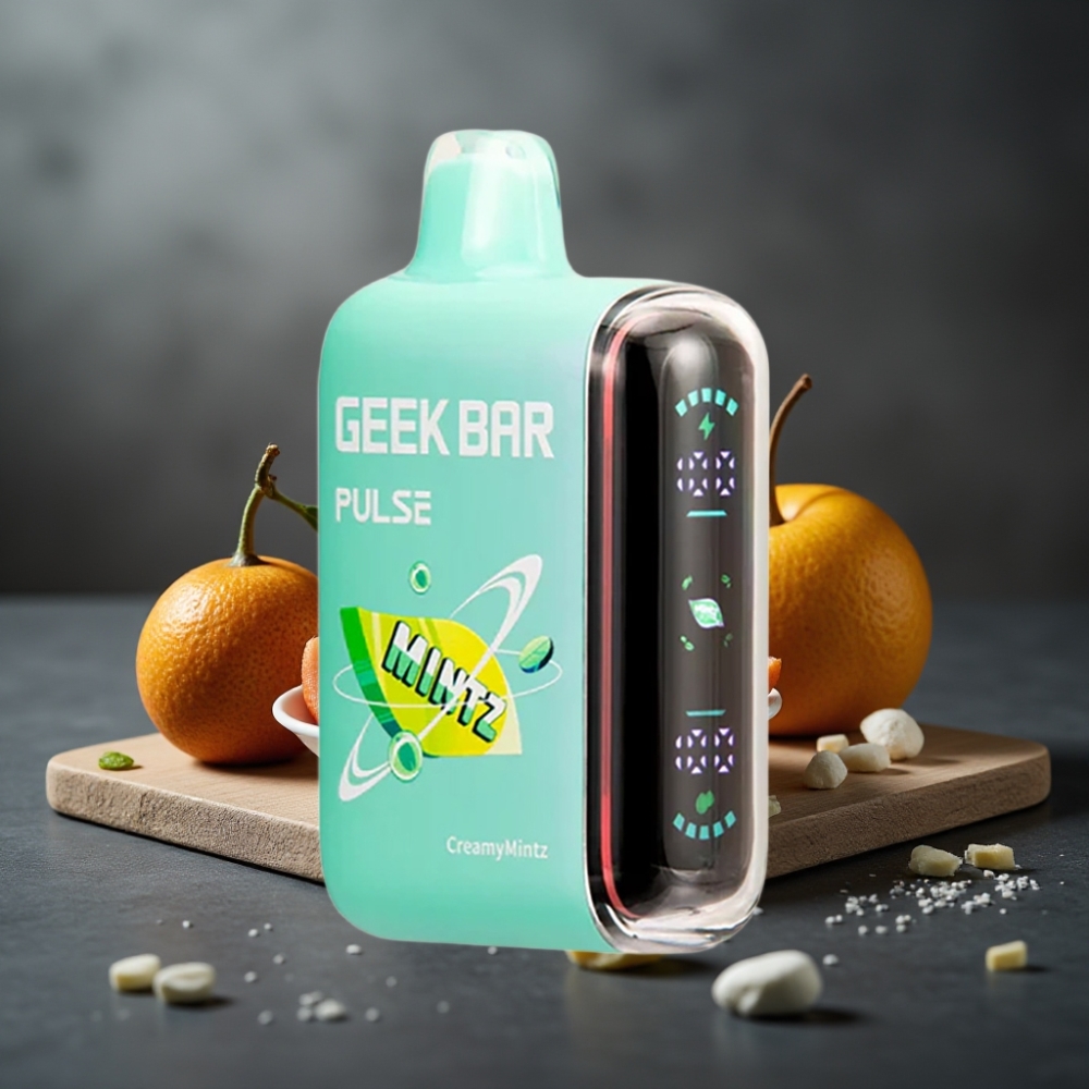 GEEK BAR Pulse 15000 Puffs Mynte Edition med 16ML og Justerbar Luftgennemstrømning