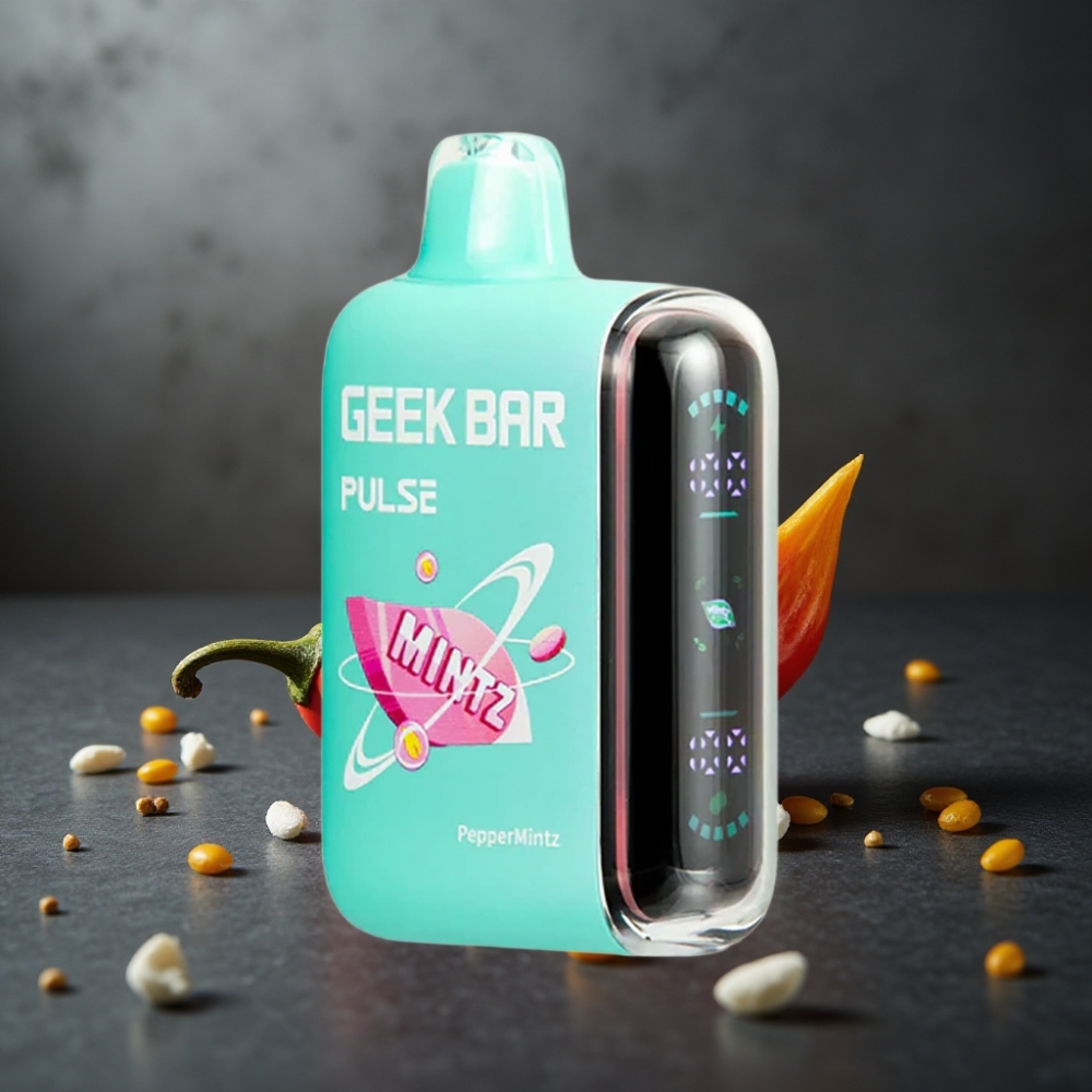 GEEK BAR Pulse 15000 Puffs Mynte Edition med 16ML og Justerbar Luftgennemstrømning