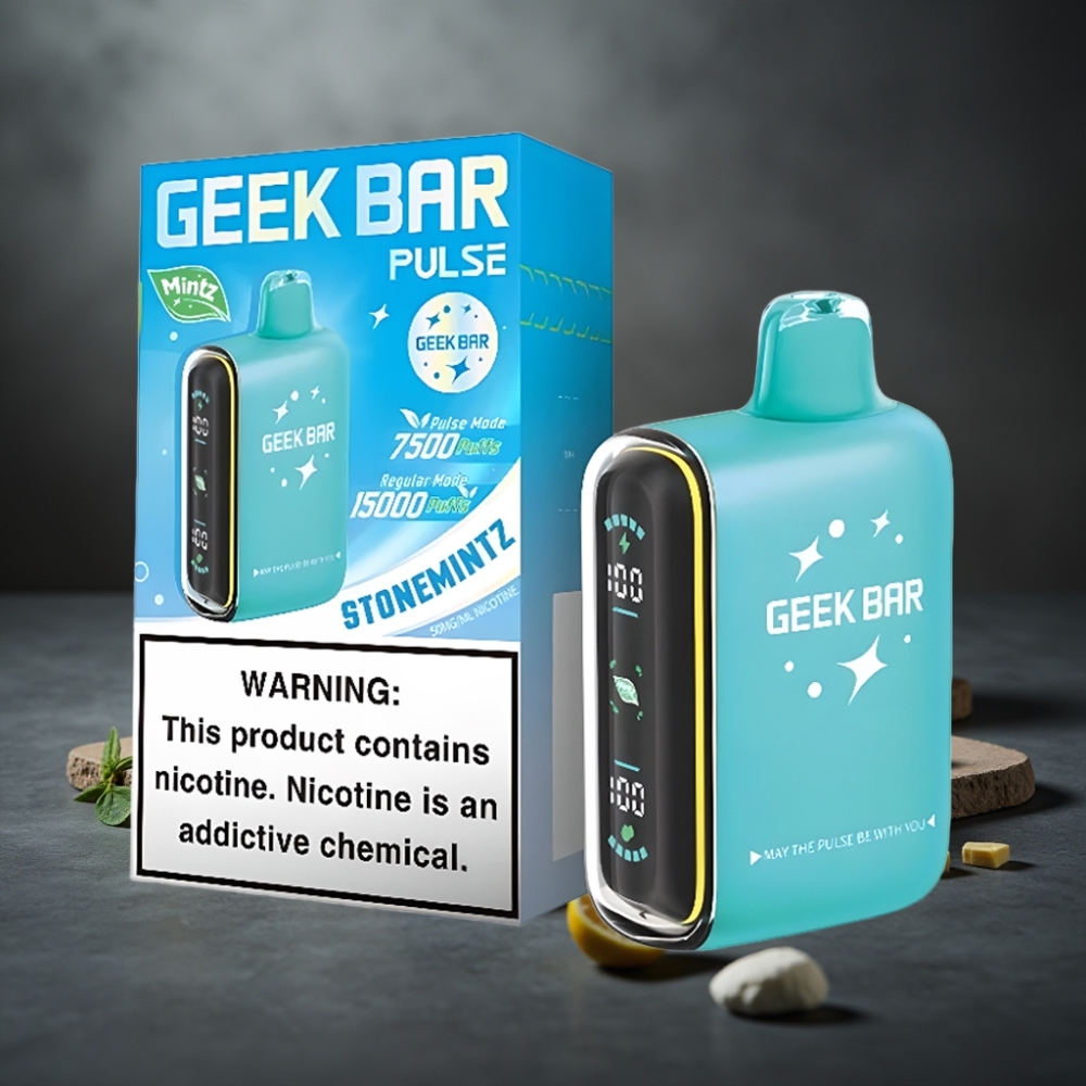 GEEK BAR Pulse 15000 Puffs Mynte Edition med 16ML og Justerbar Luftgennemstrømning