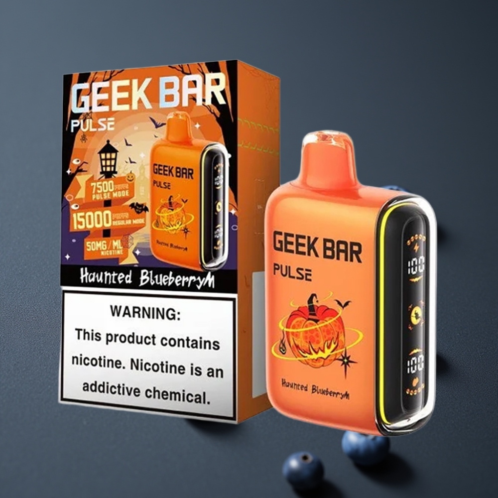Geek Bar Pulse 15000 Puffs 16ML 5% USB-C Justerbar Luftflow Halloween Udgave