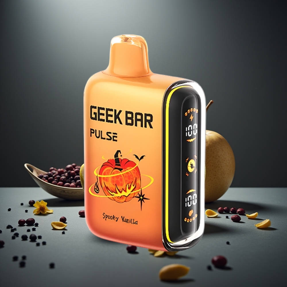 Geek Bar Pulse 15000 Puffs 16ML 5% USB-C Justerbar Luftflow Halloween Udgave