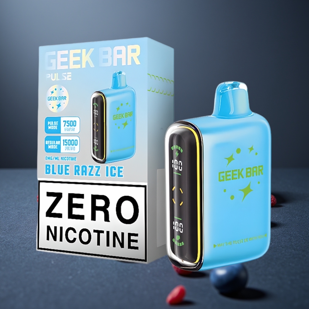 Geek Bar Pulse 15000 Pust 16ML 5% Nikotin Justerbar Luftflow USB-C