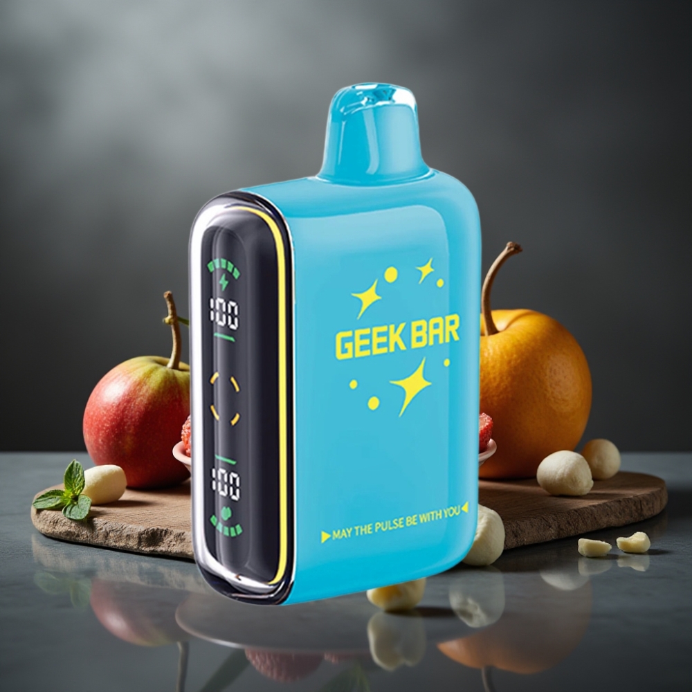 Geek Bar Pulse 15000 Pust 16ML 5% Nikotin Justerbar Luftflow USB-C