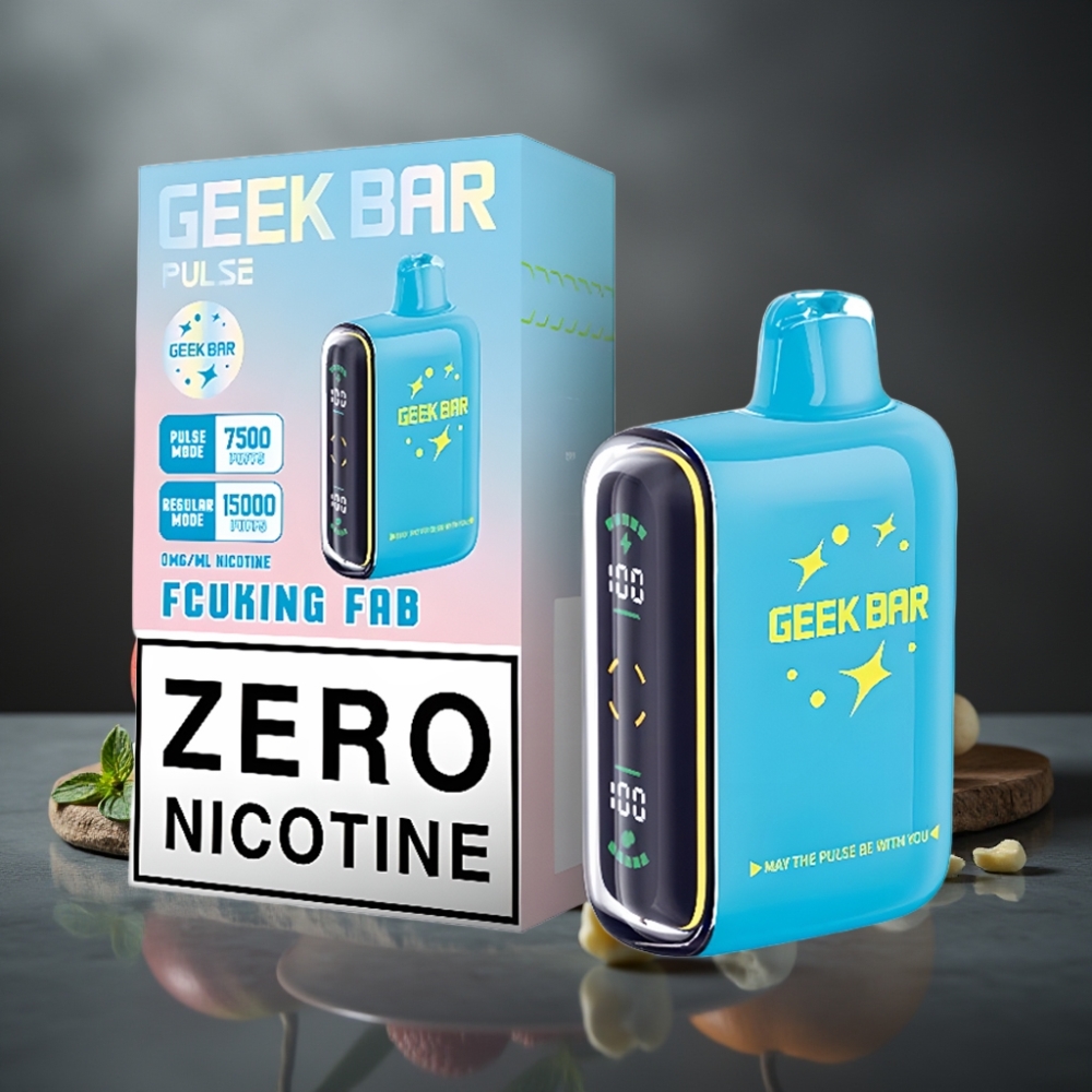 Geek Bar Pulse 15000 Pust 16ML 5% Nikotin Justerbar Luftflow USB-C