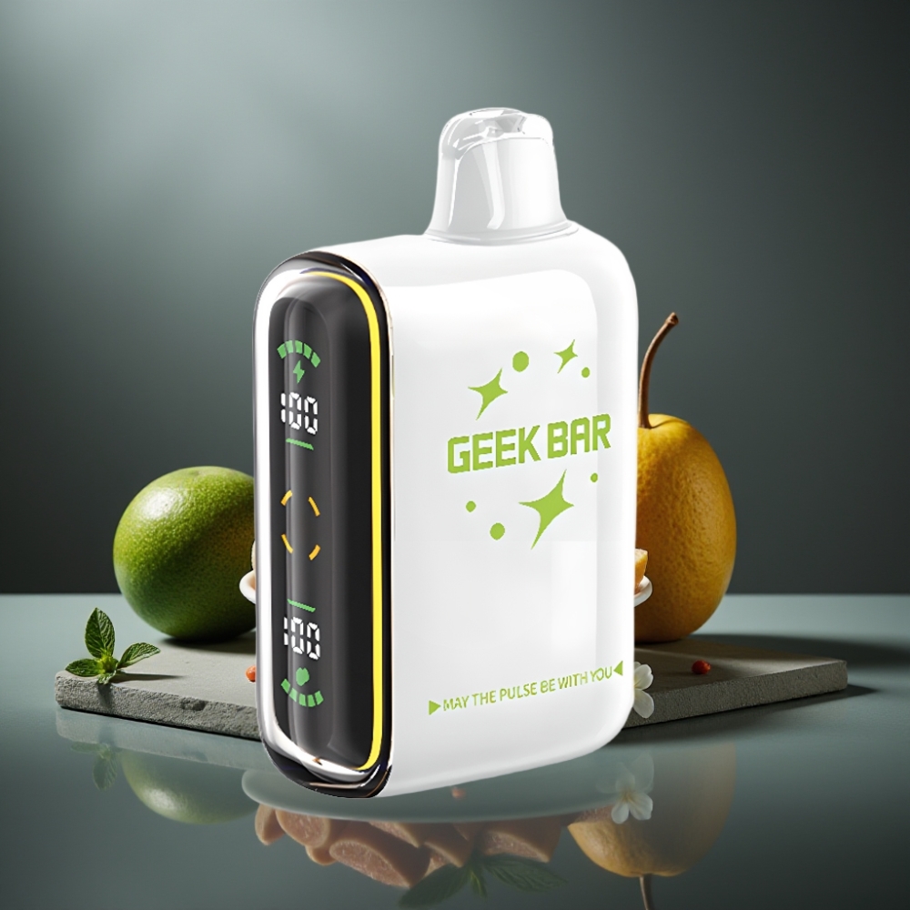 Geek Bar Pulse 15000 Pust 16ML 5% Nikotin Justerbar Luftflow USB-C