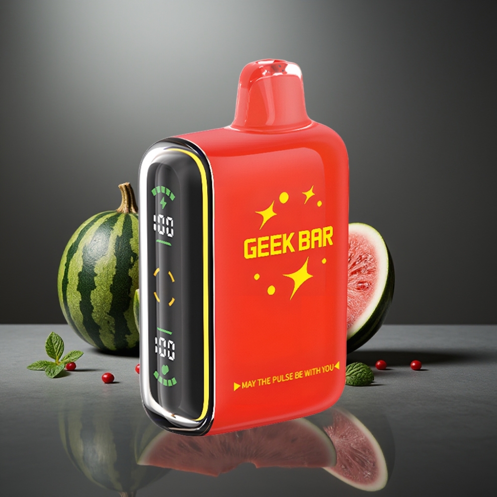 Geek Bar Pulse 15000 Pust 16ML 5% Nikotin Justerbar Luftflow USB-C