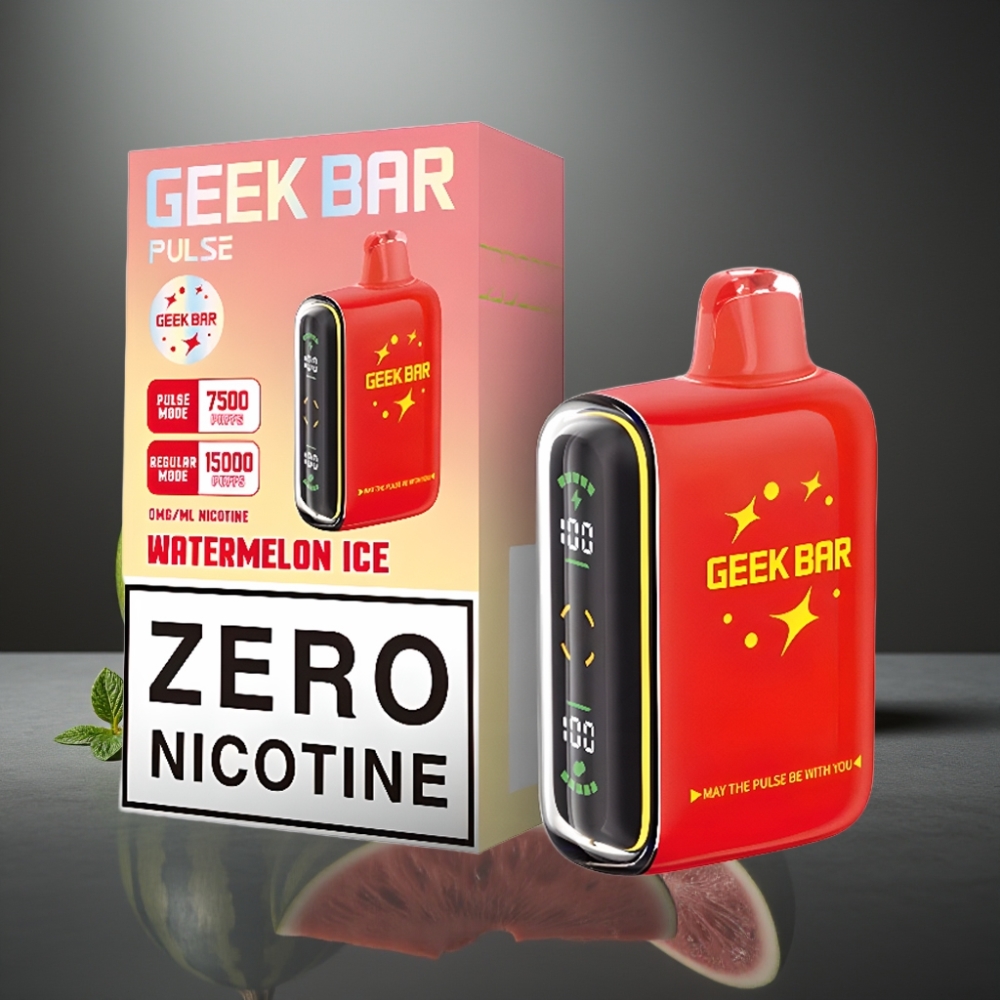 Geek Bar Pulse 15000 Pust 16ML 5% Nikotin Justerbar Luftflow USB-C