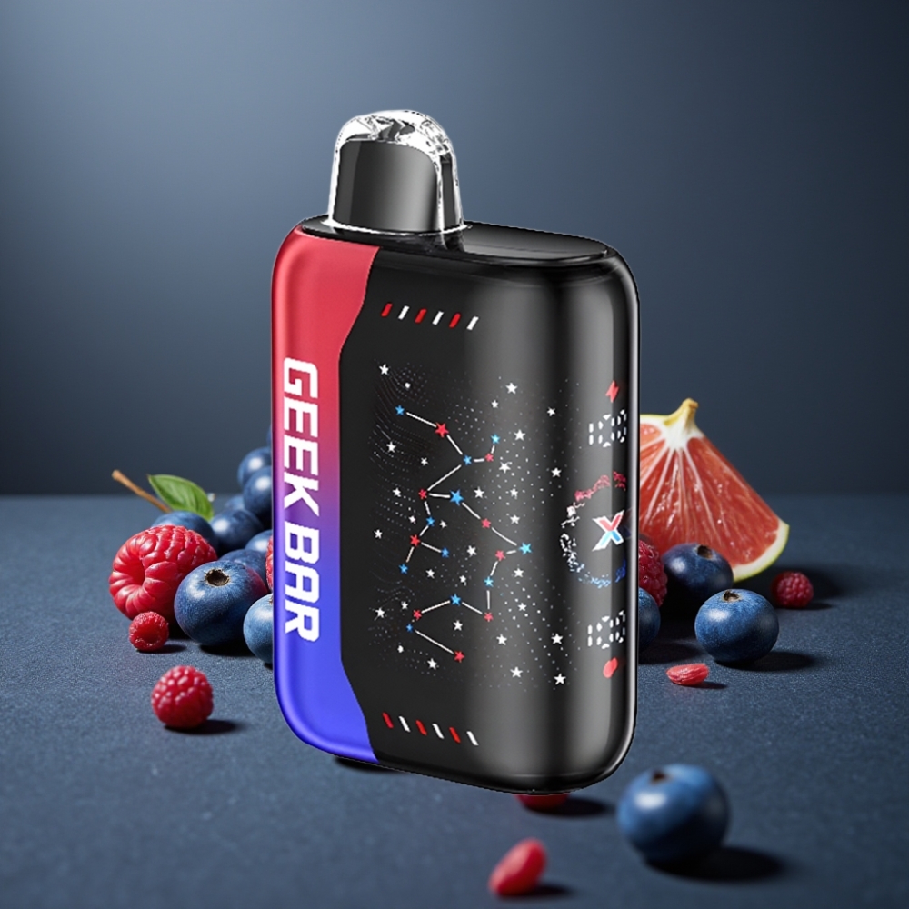 GEEK BAR Pulse X 25000 Puffs Patriot Edition med 18mL E-Væske og Dual Mesh Coil