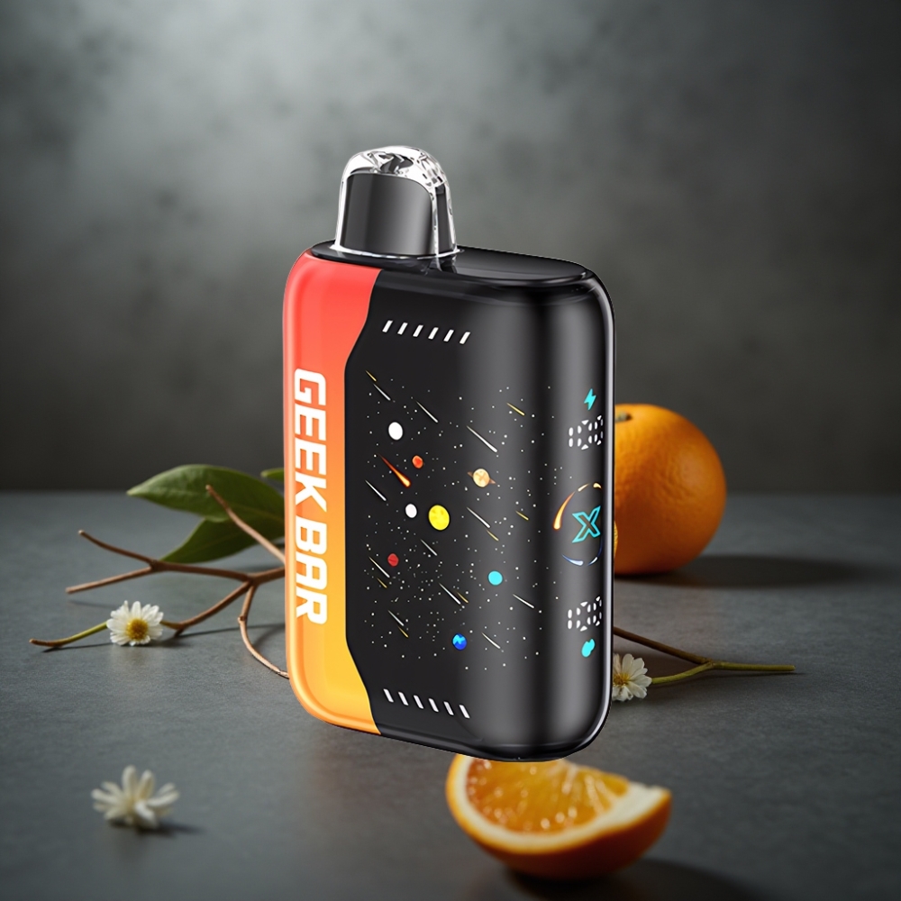 GEEK BAR Pulse X 42K Puffs Meteor Edition Orange Drage (3D skærm, 820mAh, Justerbar Luftstrøm)