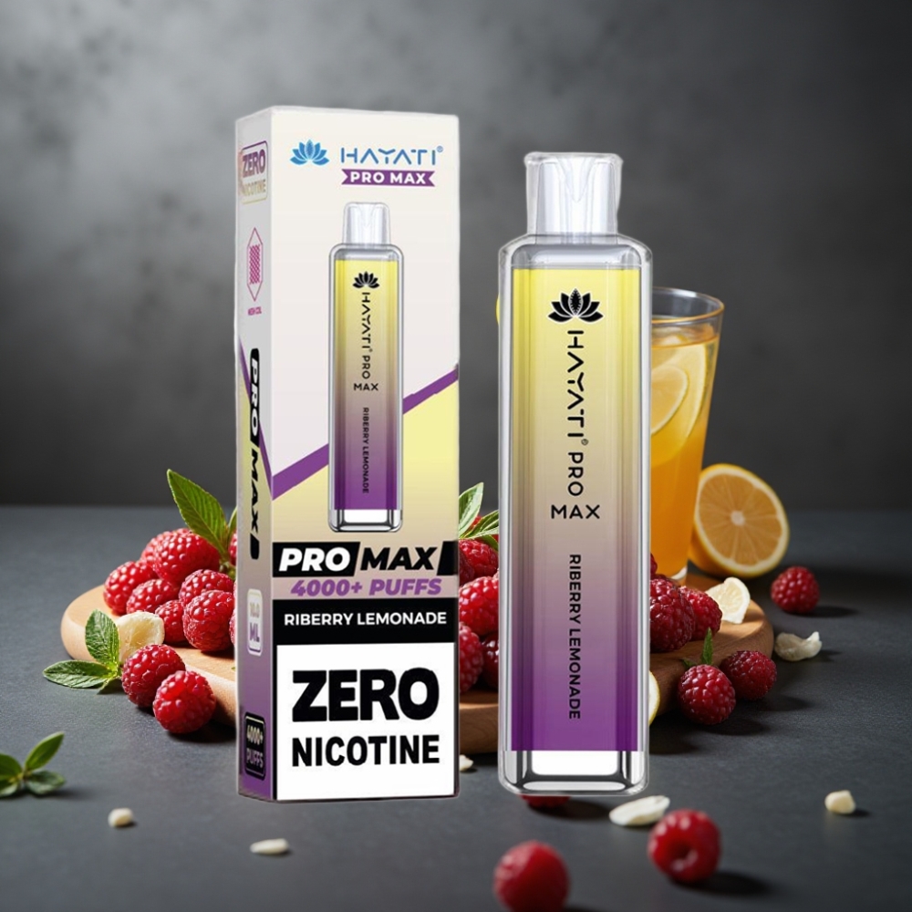 Hayati Pro Max 4000 Puffs Disposable Vape Ribberylimonade med 5% Nikotin & Genopladelig Batteri