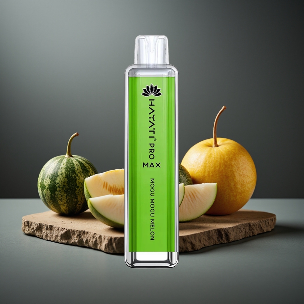 Hayati Pro Max 4000 Puffs Mogu Mogu Melon Genopladelig Vape med 1400mAh Batteri