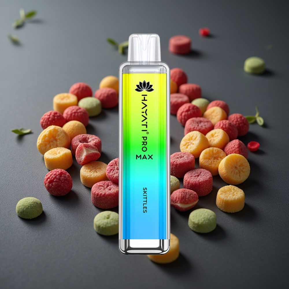 Hayati Pro Max 4000 Puffs Skittles (Regnbue) Genopladelig 1400mAh TPD