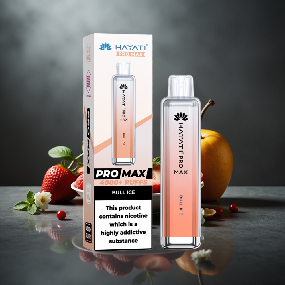 Hayati Pro Max 4000 Puffs Tyndeis Opladelig 1400mAh Dual Mesh Coil