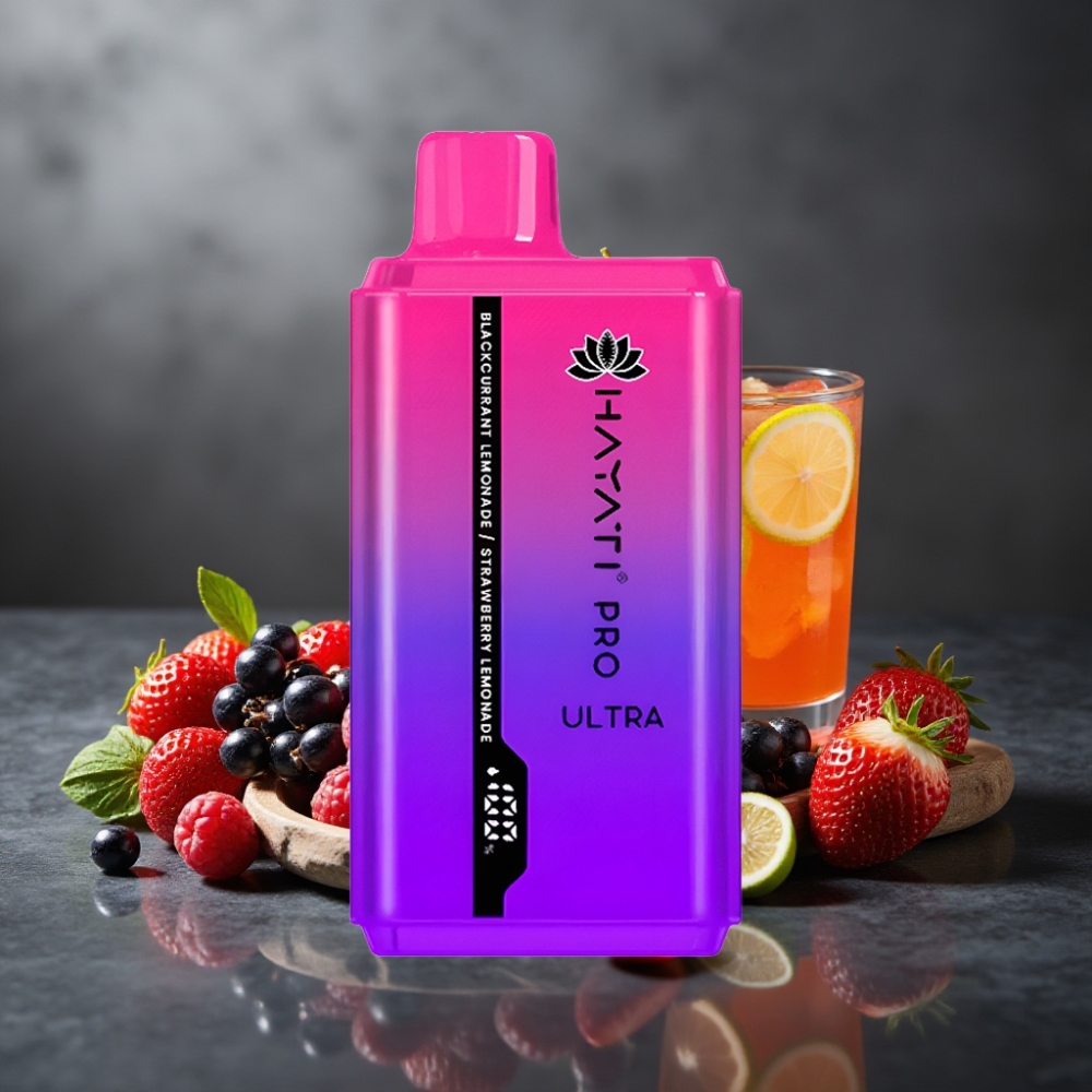 Hayati Pro Ultra 15000 Puffs 2×12ml 2% Solbær Citronade Jordbær Citronade