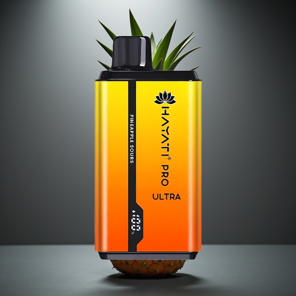 Hayati Pro Ultra 15000 Puffs Ananas Sur (850mAh, 2×12ml, 2%)