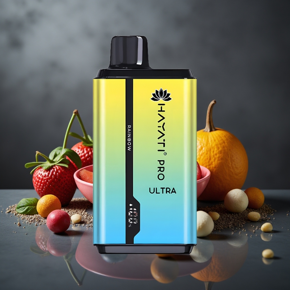 Hayati Pro Ultra 15000 Puffs Regnbue 2×12ml 2% 850mAh