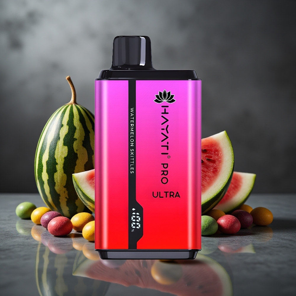 Hayati Pro Ultra 15000 Puffs Vandmelon Skittles 2×12ml 2% 49 Smage