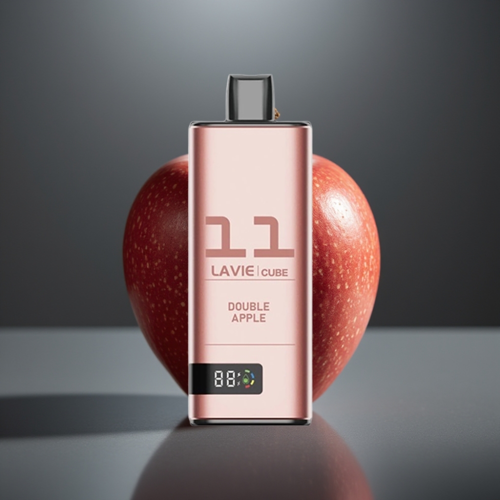 Lavie Cube 20000 Puffs Engangs Vape Dobbelt Æble – 28ML / 5% Salt Nicotine / Type C