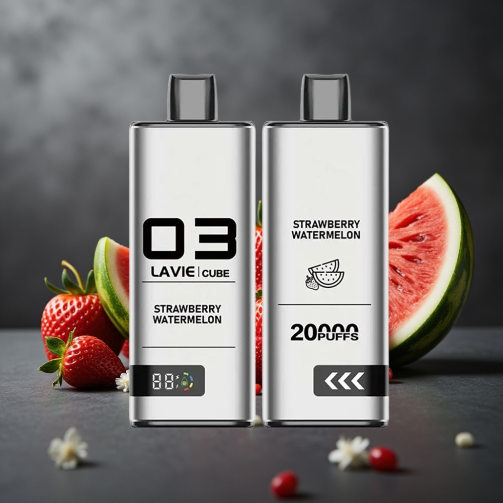 Lavie Cube 20000 Puffs Engangs Vape Jordbær Vandmelon 28ml Type C