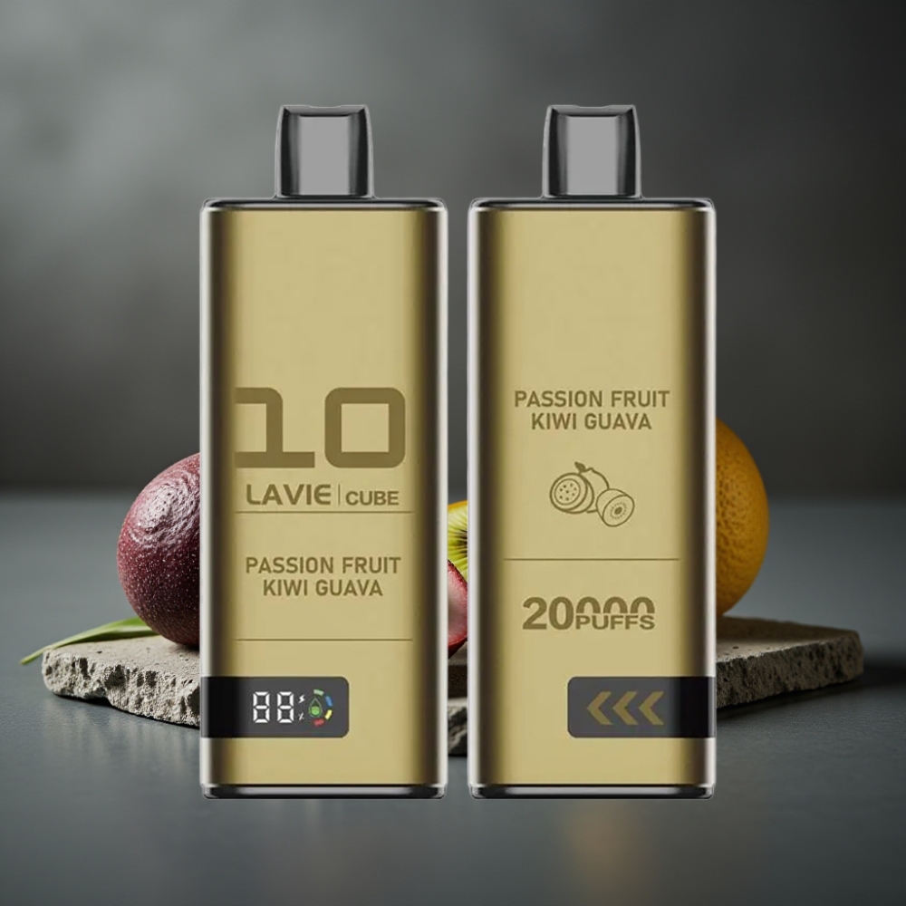 Lavie Cube 20000 Puffs Engangs Vape Passionsfrugt Kiwi Guava 28ML Type C