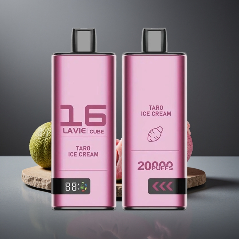Lavie Cube 20000 Puffs Engangs Vape Taro Is (2%/5% Salt Nic, 28ML, Type C)