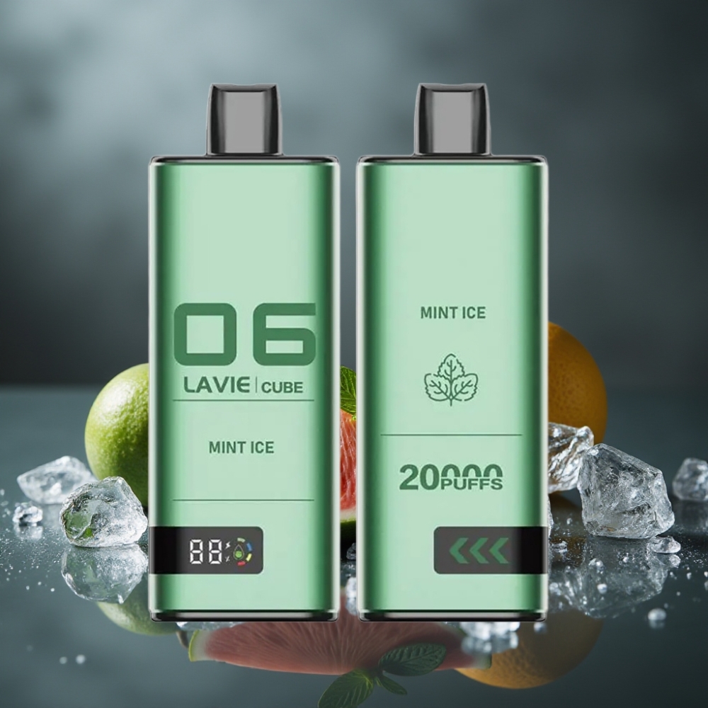 Lavie Cube 20000 Puffs Engangsvape Mynteis med 28ML væske og Type C