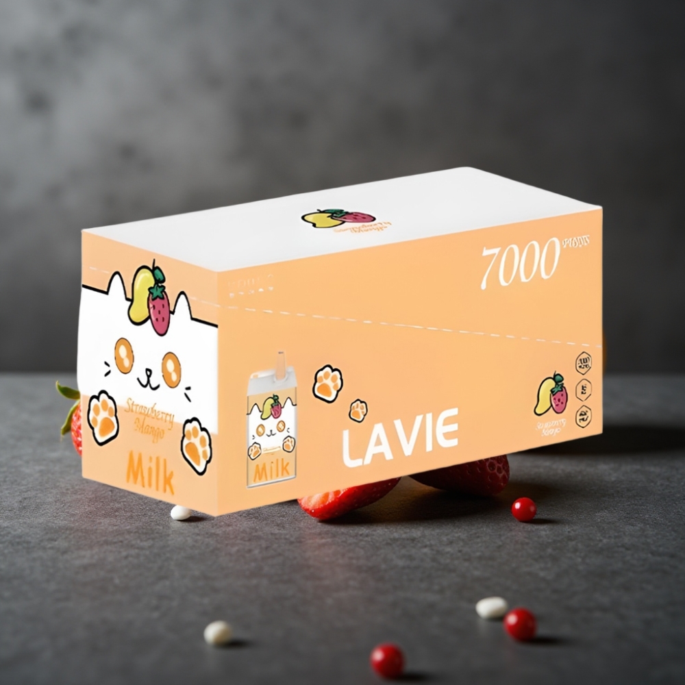 LAVIE Milk 7000 Puffs Jordbær Mango 0% 16ML Type C vape wholesale in Denmark