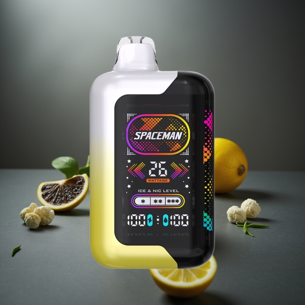 SMOK SPACEMAN SP40000 40000 puff CitronPop 0% nikotin 20ml 1000mAh skærm