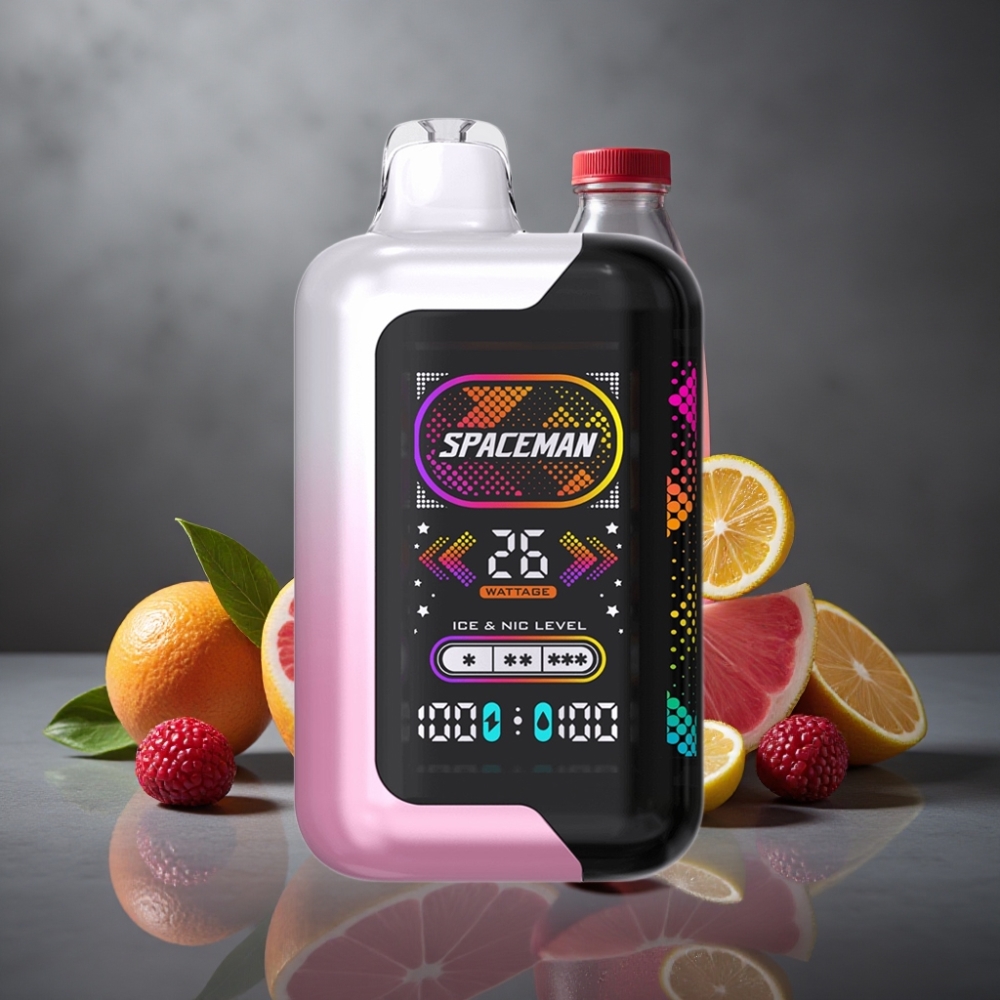 SMOK Spaceman SP40000 40000 puff Lyserød Citronvand 0% Nikotin 20ml Smart Skærm 1000mAh