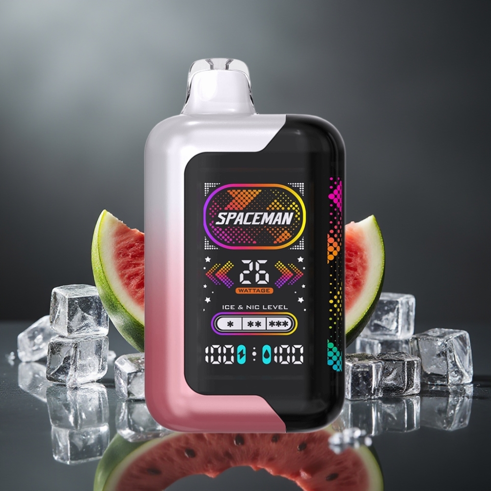 SMOK Spaceman SP40000 40000 puff Vandmelon Is 0% nikotin 1000mAh skærm