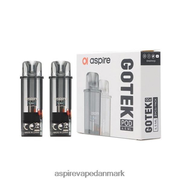 Aspire gotek pod (genfyldt udgave 4,5 ml) kompatibel med gotek x og gotek sTP8TVJ232 Aspire Danmark